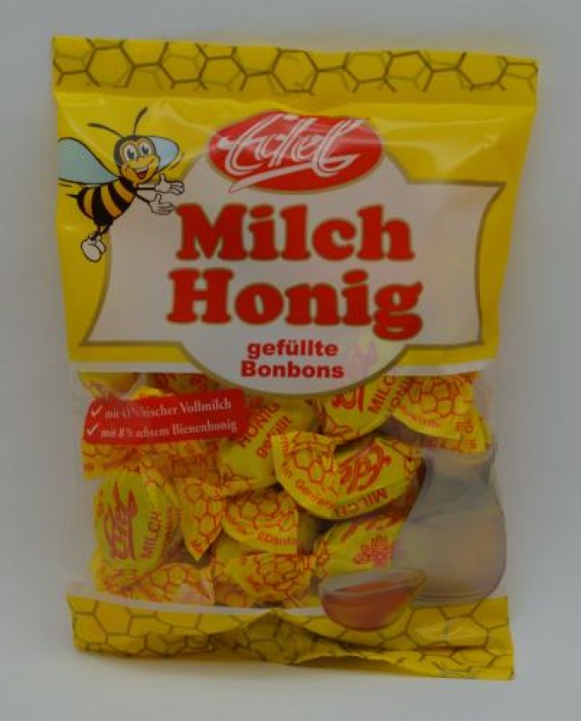 Original Eduard Edel Milch-Honig Bonbons im original Bonbonbeutel